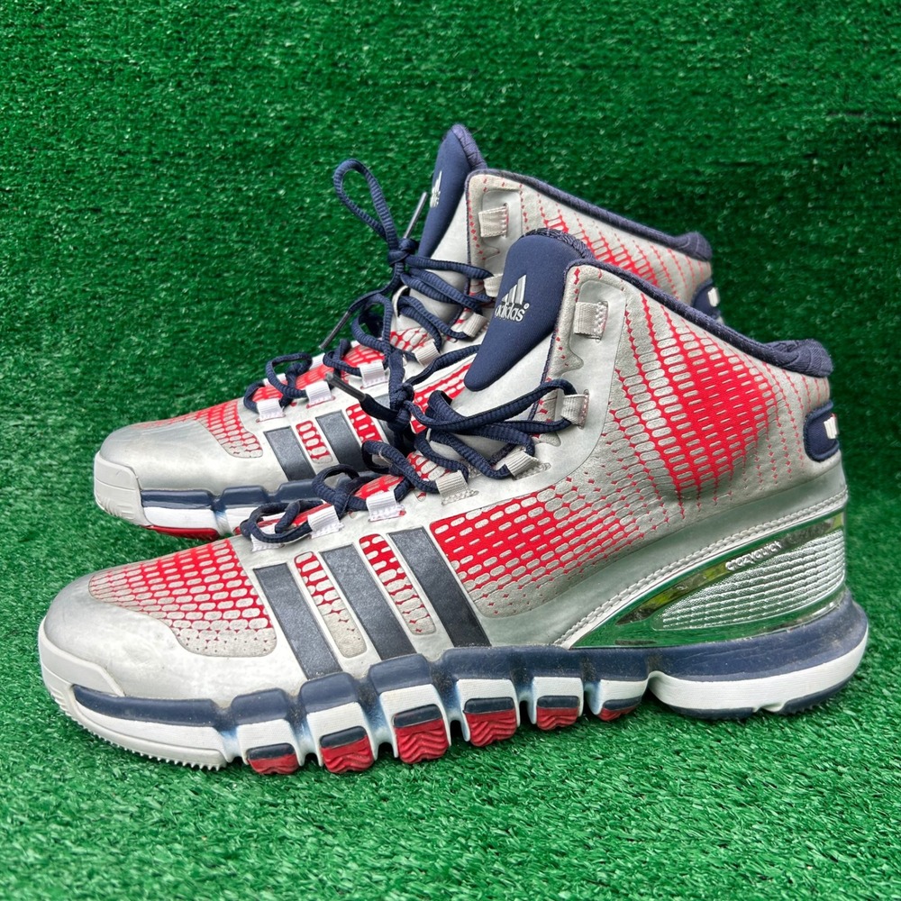 Adidas Crazyquick John‎ Wall PE Basketball Shoes Silver Red Blue G66427 Mens 12